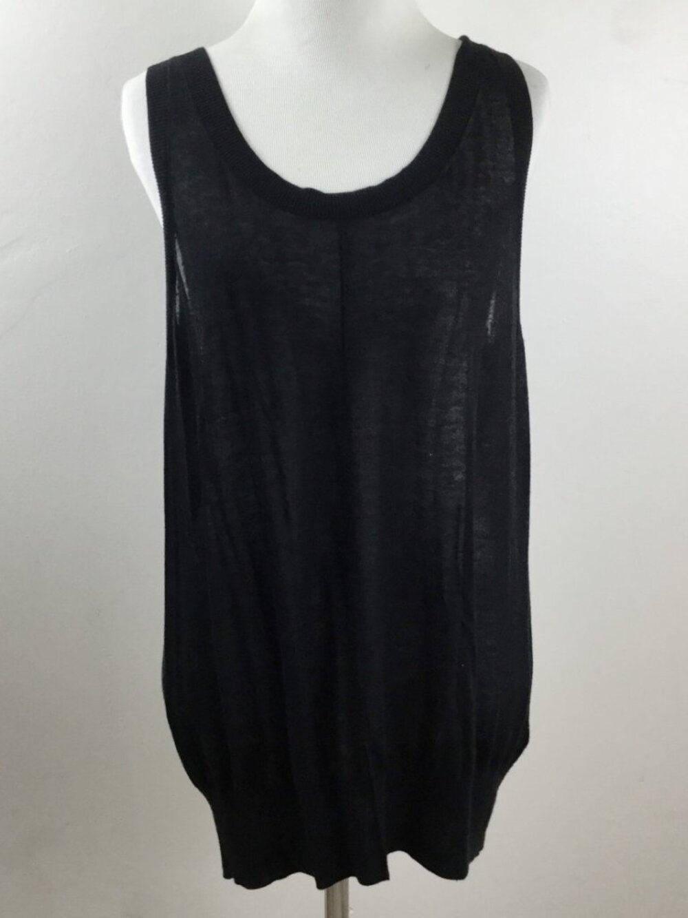 Helmut Lang Cashmere Blend Sleeveless Top l